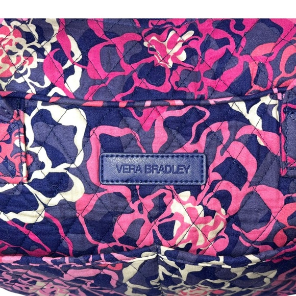 VERA BRADLEY RETIRED Katalina Pink Pattern Trimmed Vera Tote/Weekender Bundle - Picture 12 of 12